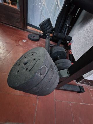 Pack Gimnasio Banco Pesas y Cinturón