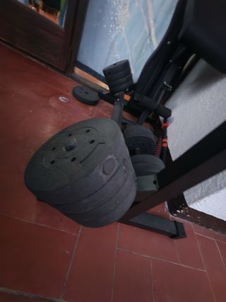 Pack Gimnasio Banco Pesas y Cinturón