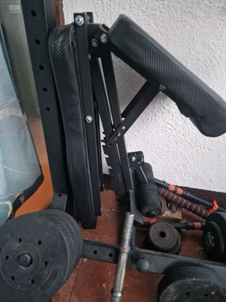 Pack Gimnasio Banco Pesas y Cinturón