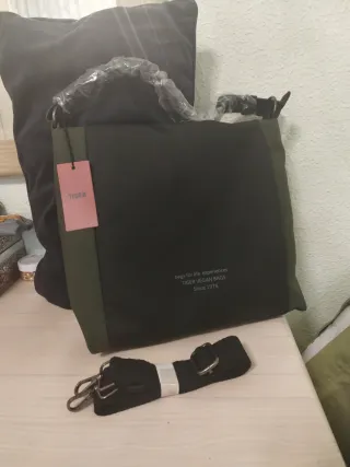 Bolso Tiger Negro y Verde Militar