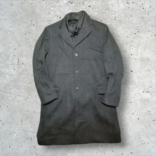 Cappotto Koan Lana Nero Uomo Tg 48 Gilet