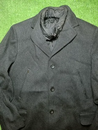 Cappotto Koan Lana Nero Uomo Tg 48 Gilet