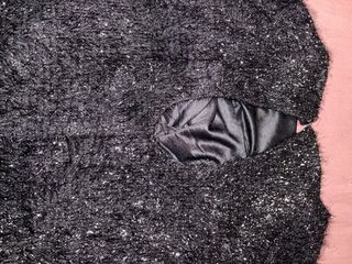 Vestido fiesta mujer negro plateado