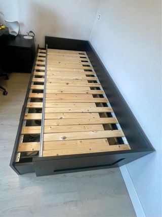 Cama nido IKEA BRIMNES negra