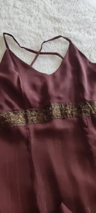 Vestido de fiesta o ceremonia marrón