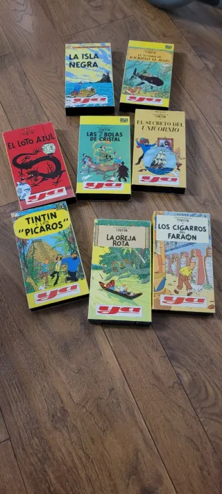 Lote de 21 Películas VHS Tintín (Español)