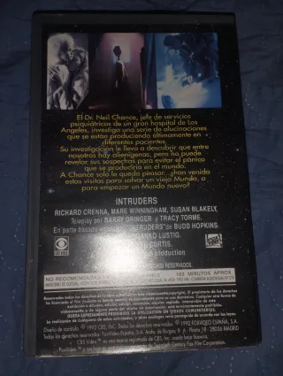 VHS Intruders Sci-Fi Terror Español