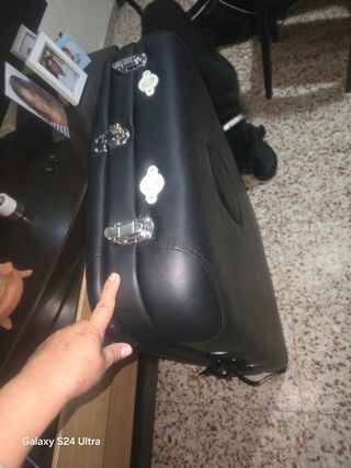 Camilla de masajes plegable negro