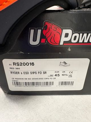Zapatillas Seguridad U-Power Ryder ESD S1P