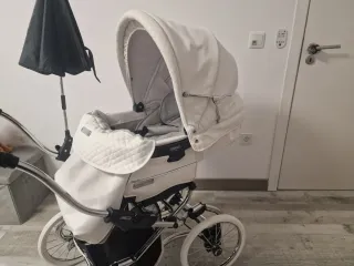 Carrinho de bebé Bébécar branco