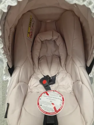 Carrinho de bebé Bébécar branco