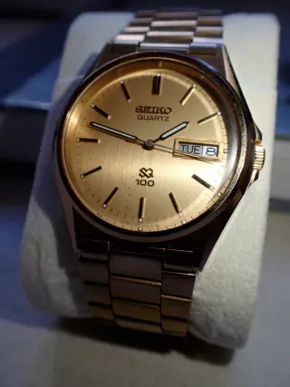 Reloj Seiko Quartz Dorado Hombre