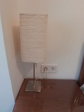 2 LAMPARAS VINTAGE DE MESILLA DE PAPEL CON TIRADOR