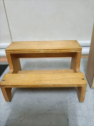 Muebles casa de muñecas madera