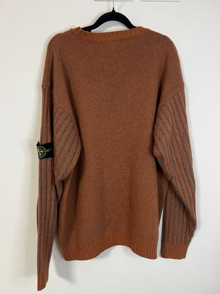 Stone Island Maglione Arancio/Grigio XL