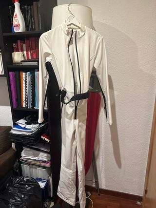 Conjunto Ski Mono y Anorak Blanco/Negro