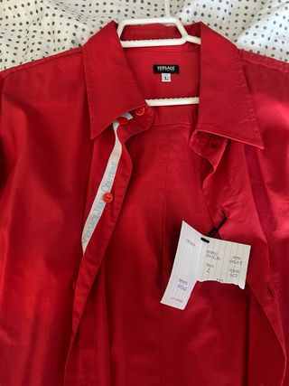 Camisa Versace Jeans Couture Roja Talla L
