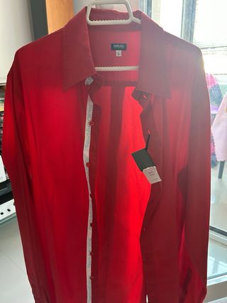 Camisa Versace Jeans Couture Roja Talla L