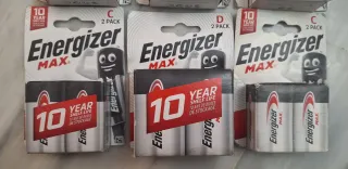 Pilas Energizer MAX C y D