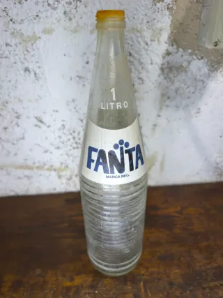 Botella Fanta 1L Vintage Años 70-80