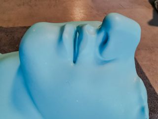 Scultura Frammento Testa in Gesso Ceramico