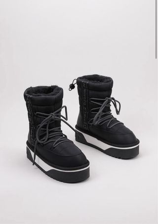 Botas de nieve D.Franklin negras y blancas