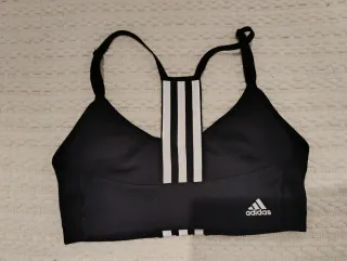 Top Deportivo Adidas Azul y Blanco S/XS