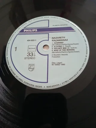 Vinilo Nazareth Razamanaz Hard Rock