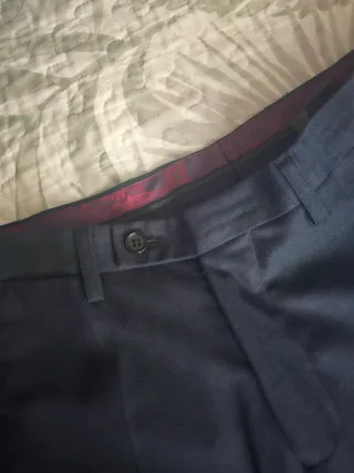 Traje de hombre azul