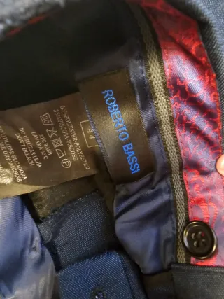 Traje de hombre azul