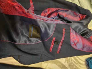 Traje de hombre azul