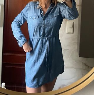 Vestido vaquero manga larga talla L