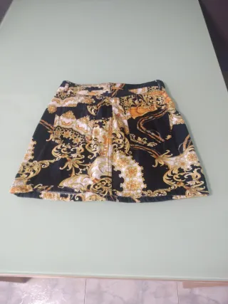 Falda mini estampada