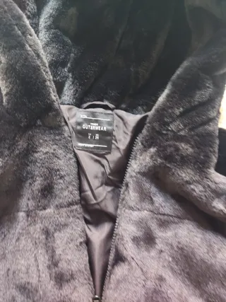 Cazadora bomber negra piel sintética