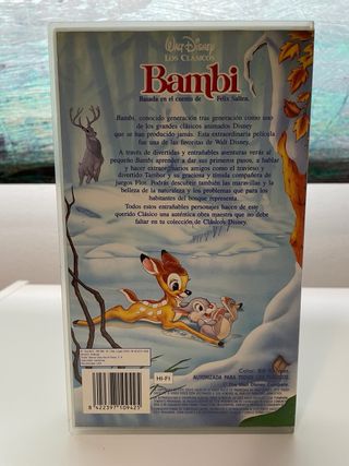 VHS Bambi - Walt Disney Los Clásicos