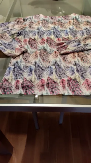 Camiseta manga larga estampada