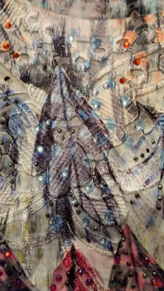 Camiseta manga larga estampada