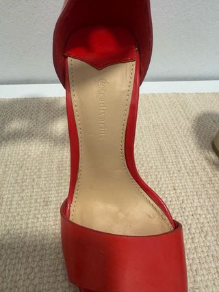 Sandalias Rojas Tacón