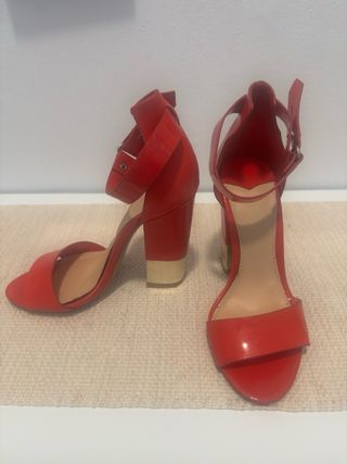 Sandalias Rojas Tacón