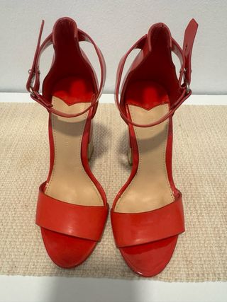 Sandalias Rojas Tacón