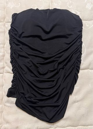 Camiseta Fiesta Negra Drapeada