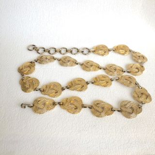 Cintura catena vintage anni '70 nodo oro