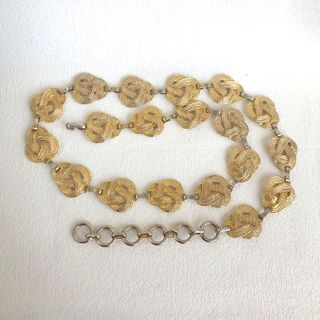 Cintura catena vintage anni '70 nodo oro