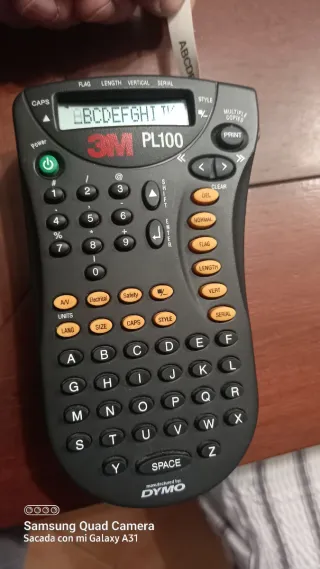 Etiquetadora Dymo 3M PL100 Negra