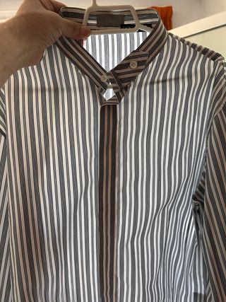 Camisa Dior Alta Costura Rayas