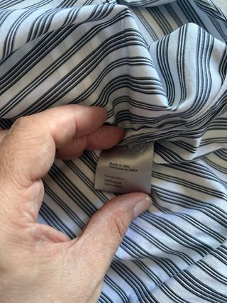 Camisa Dior Alta Costura Rayas