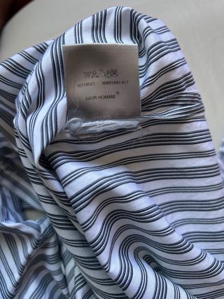 Camisa Dior Alta Costura Rayas