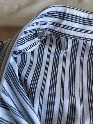 Camisa Dior Alta Costura Rayas