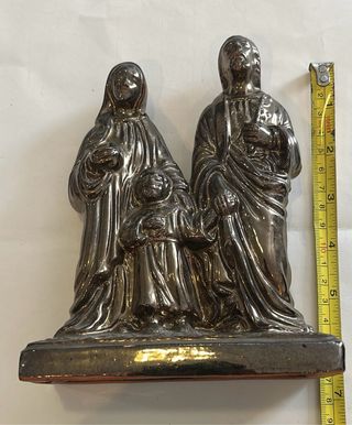 Sagrada Família barro policromado bronze