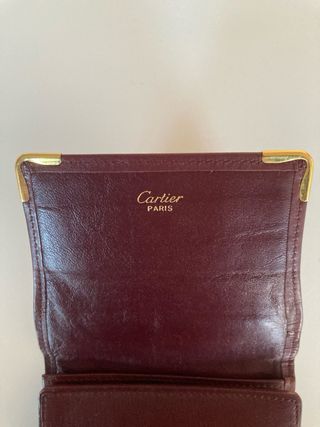 Portafoglio Uomo Cartier Pelle Bordeaux